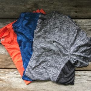 Three Men's Old Navy Active Workout Tees
